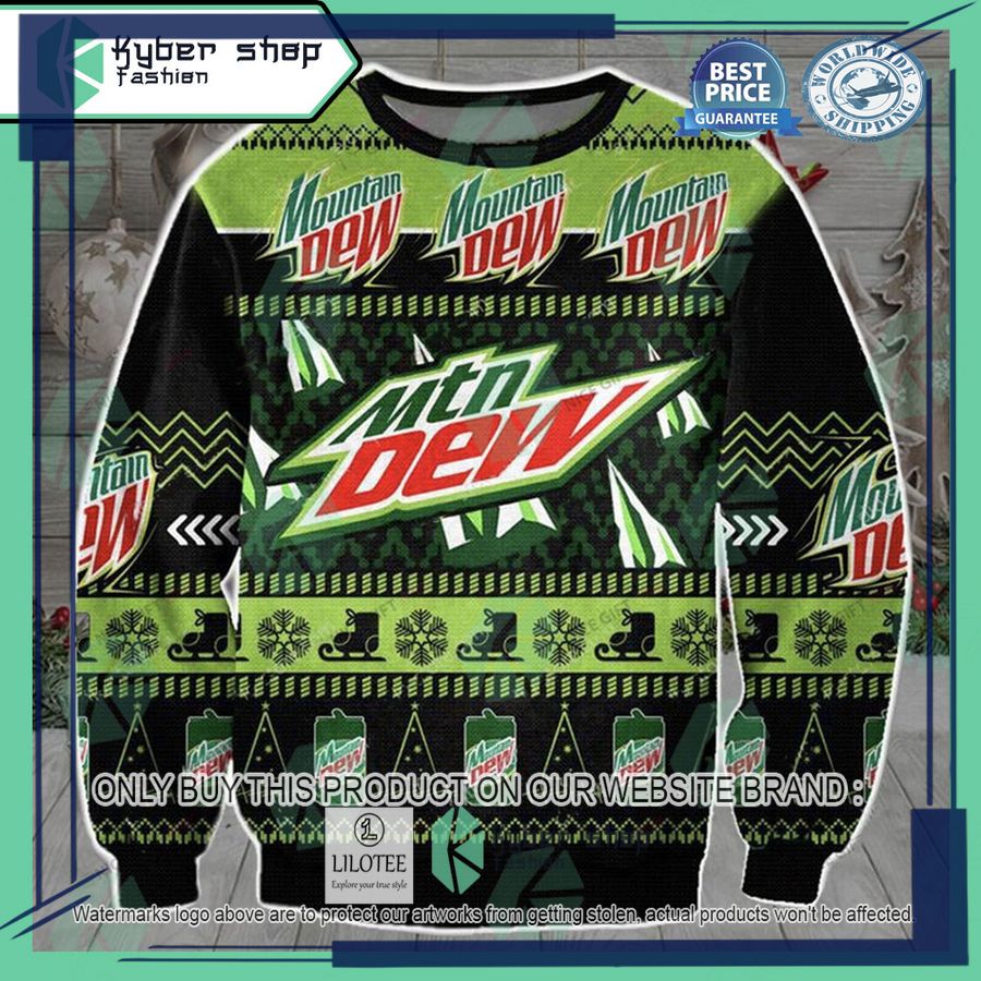 mountain dew ugly christmas sweater 1 45036