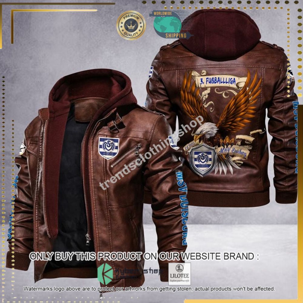 msv duisburg fussball liga eagle leather jacket 1 57572