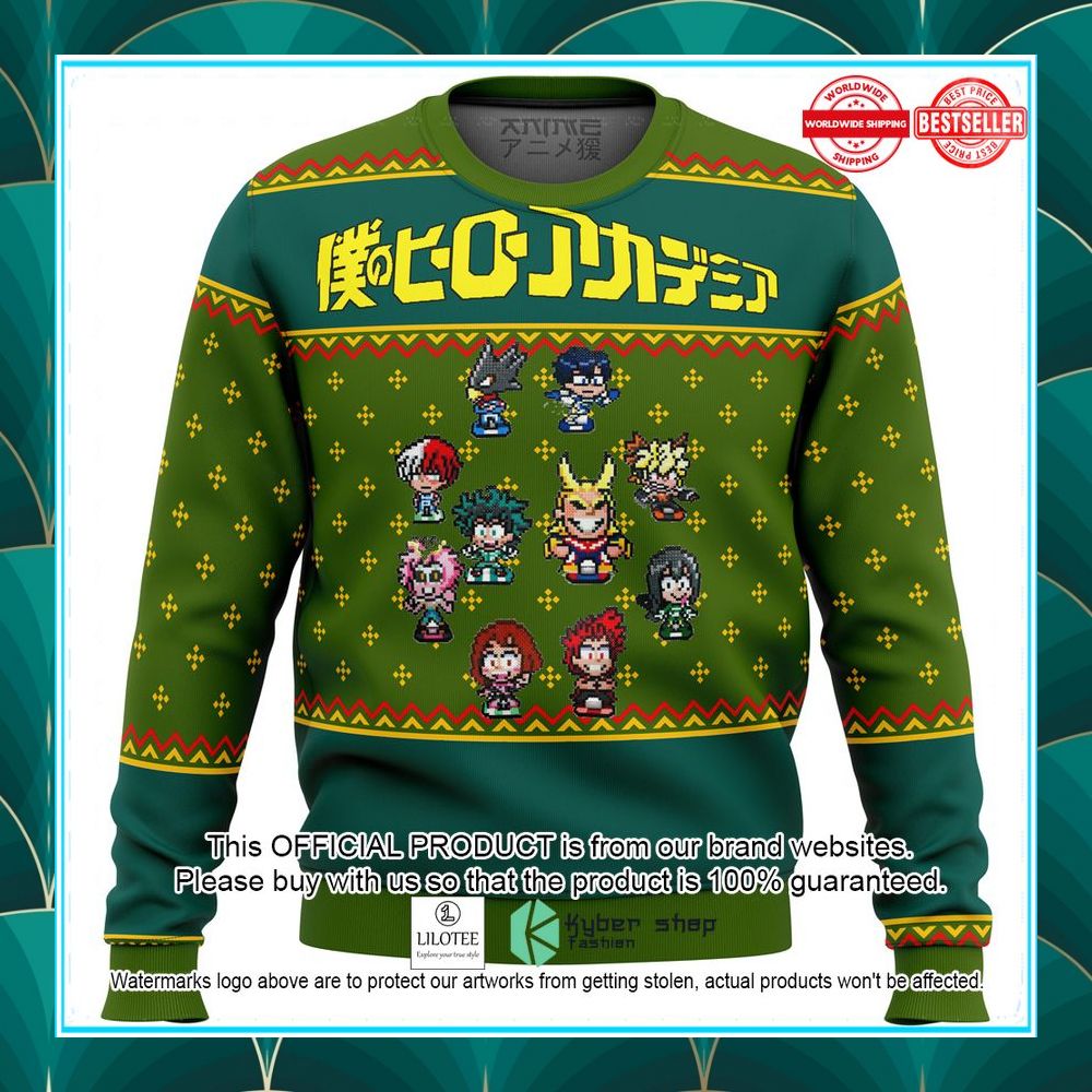 my hero academia sprites christmas sweater 1 685