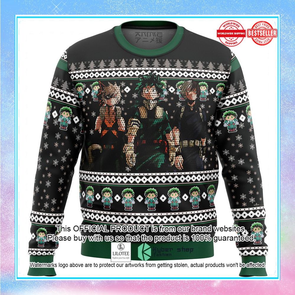 my hero academia top 3 sweater christmas 1 663