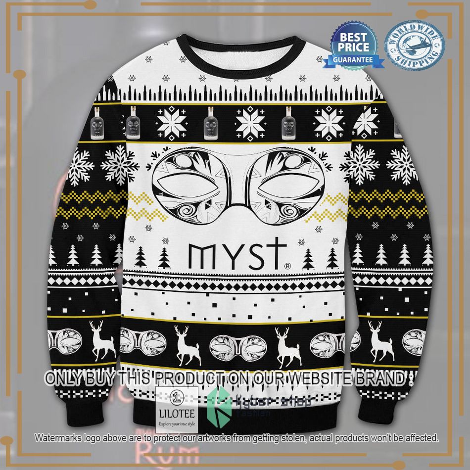 myst coffee tequila ugly christmas sweater 1 89015