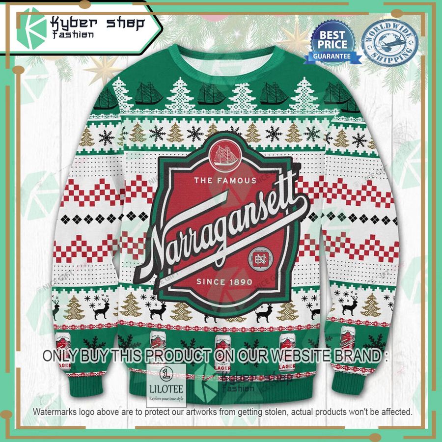 narragansett ugly christmas sweater 1 73461