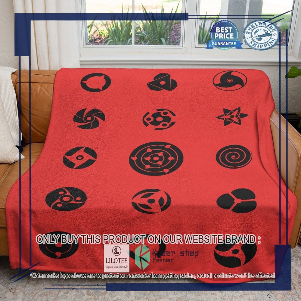 Naruto Shippuden Sharingan Set red Blanket - LIMITED EDITION 7