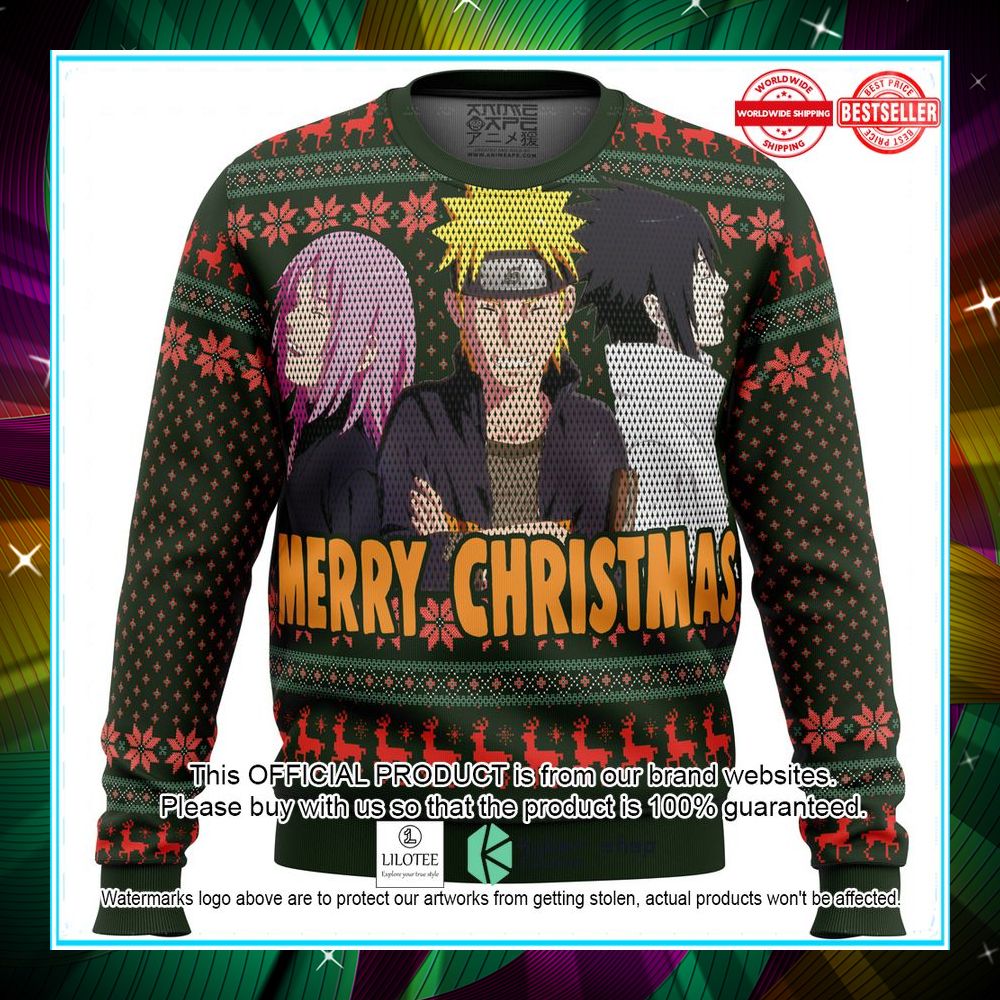 naruto squad 7 christmas sweater 1 209