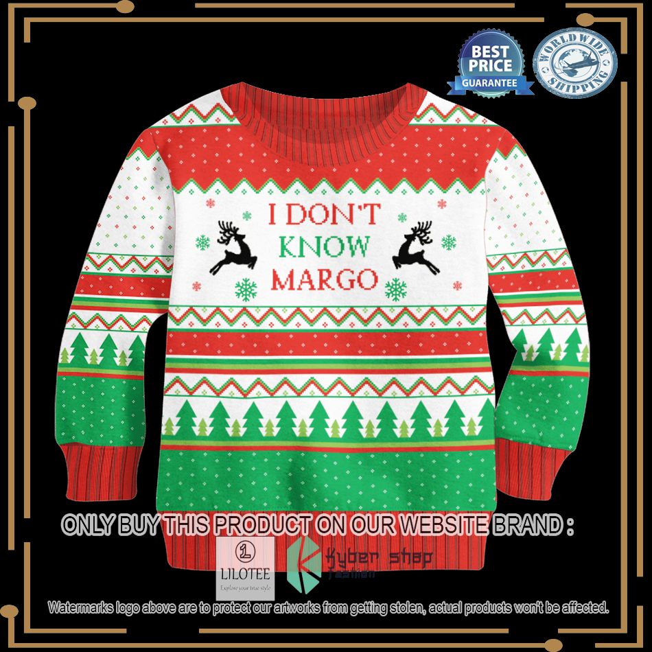 national lampoons christmas vacation i dont know margo christmas sweater 2 74136