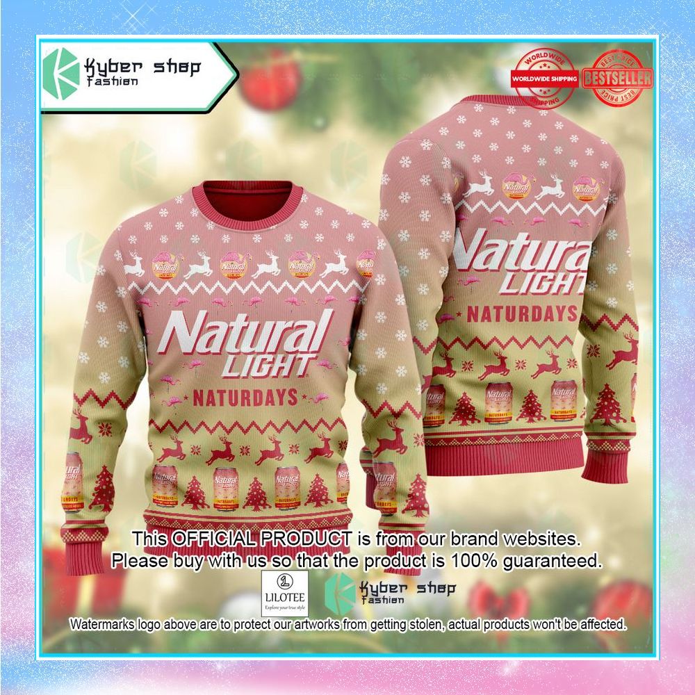 natural light naturdays pink christmas sweater 1 489
