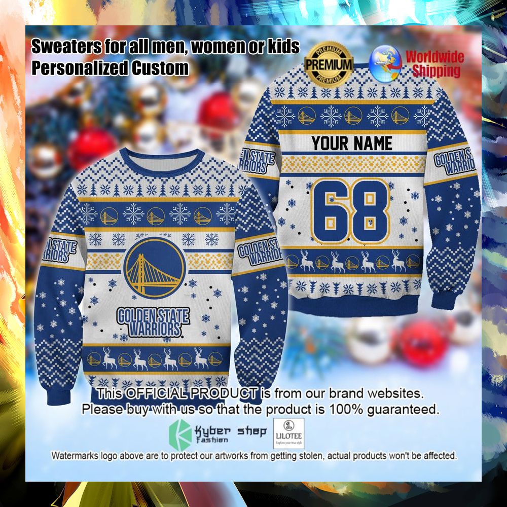 nba golden state warriors personalized christmas sweater 1 367