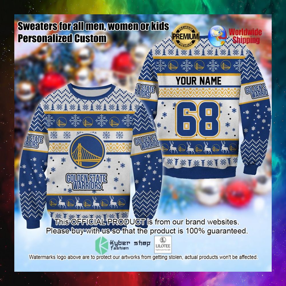 nba golden state warriors personalized christmas sweater 1 545