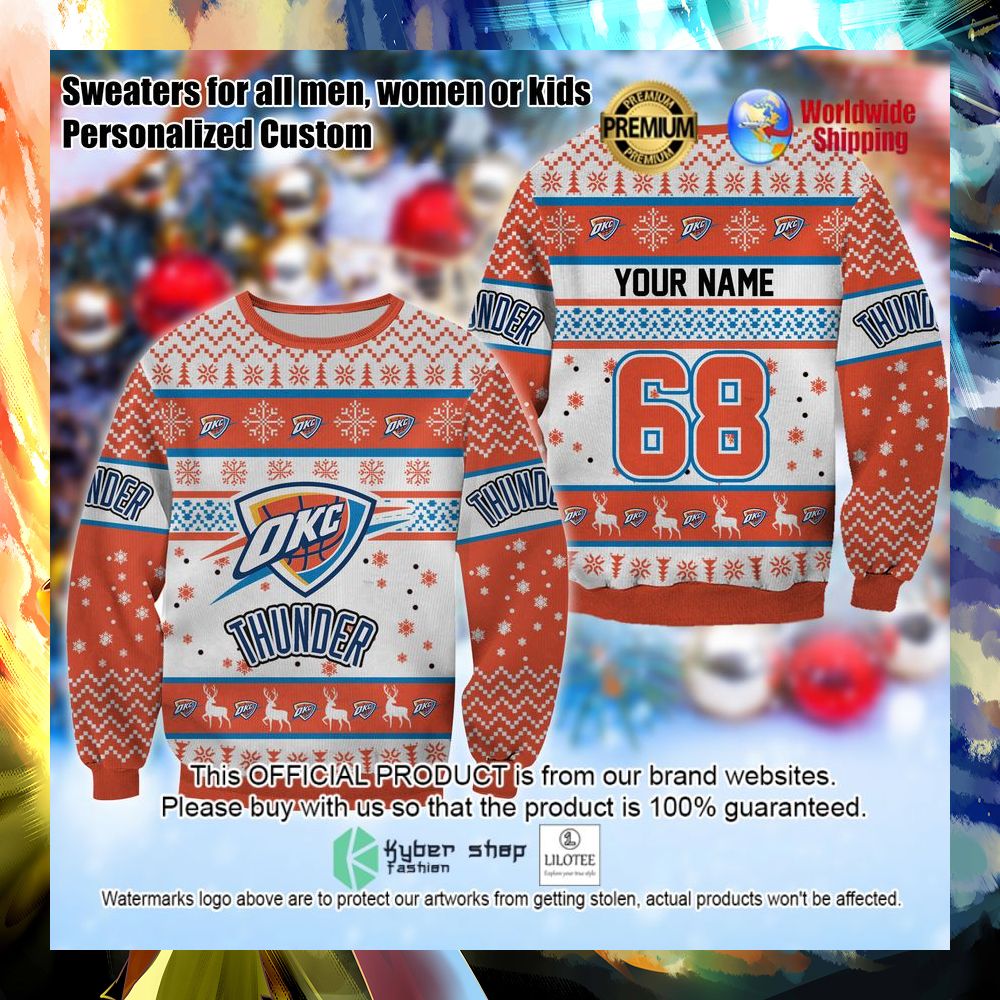 nba oklahoma city thunder personalized christmas sweater 1 37