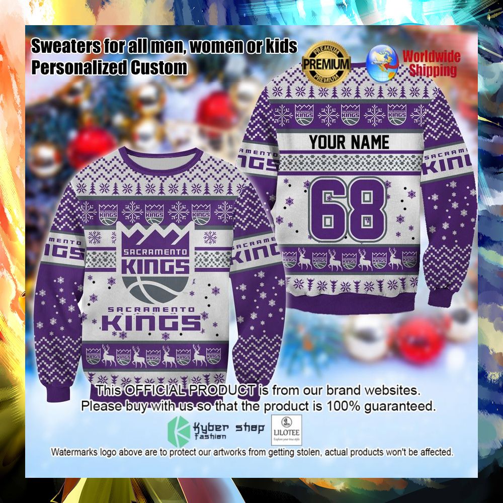 nba sacramento kings personalized christmas sweater 1 694