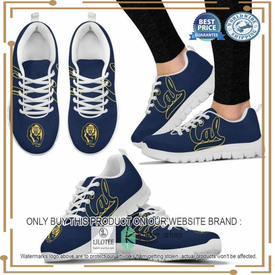 NCAA California Golden Bears blue Sneaker Shoes - LIMITED EDITION 8
