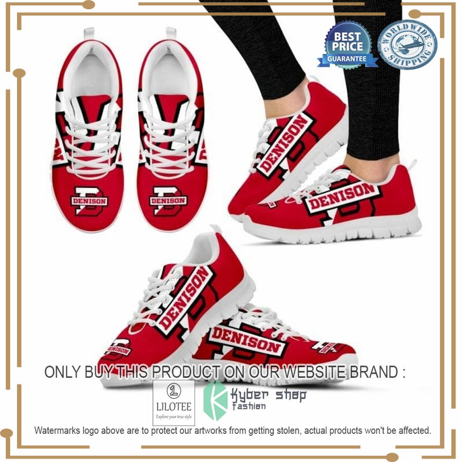 NCAA Denison University Big Red Sneaker Shoes - LIMITED EDITION 5