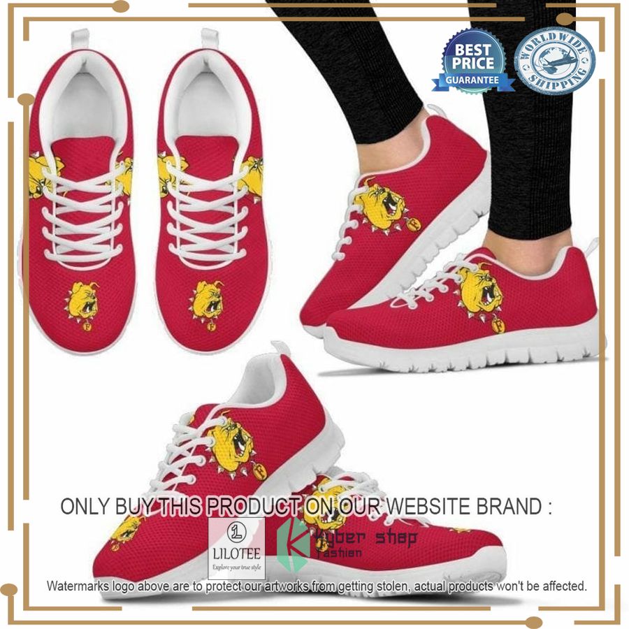 NCAA Ferris State Bulldogs Sneaker Shoes - LIMITED EDITION 9