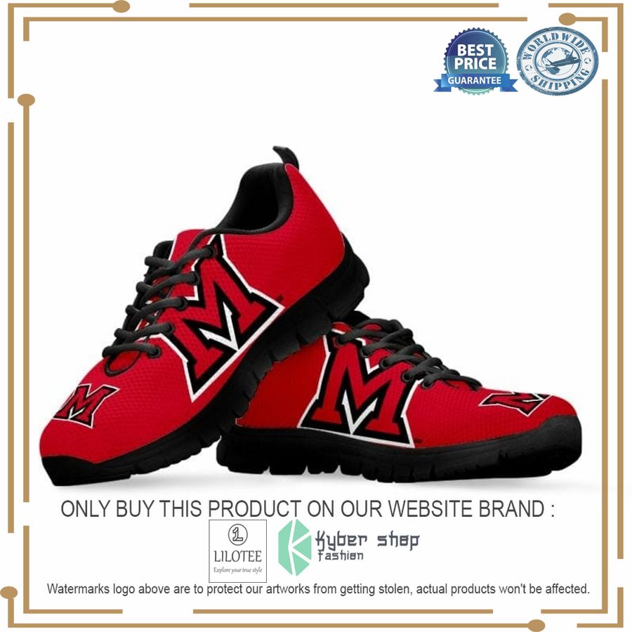 Alternative view of NCAA Miami University RedHawks Sneaker Shoes - LIMITED EDITION