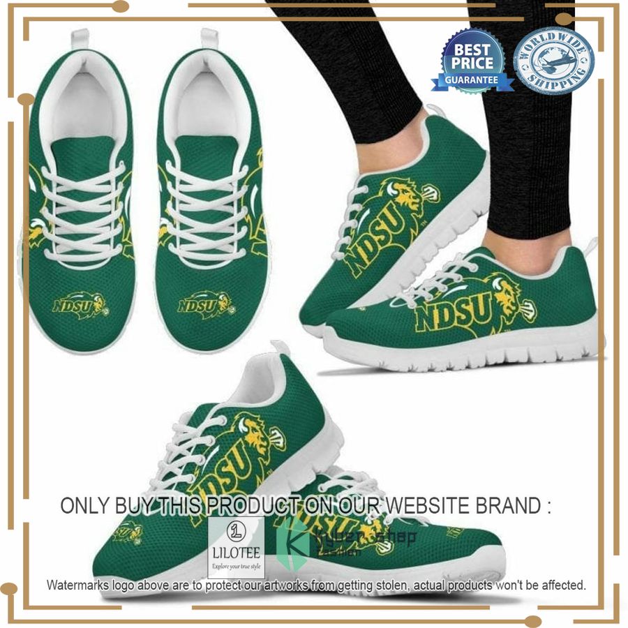 NCAA North Dakota State Bison green Sneaker Shoes - LIMITED EDITION 8