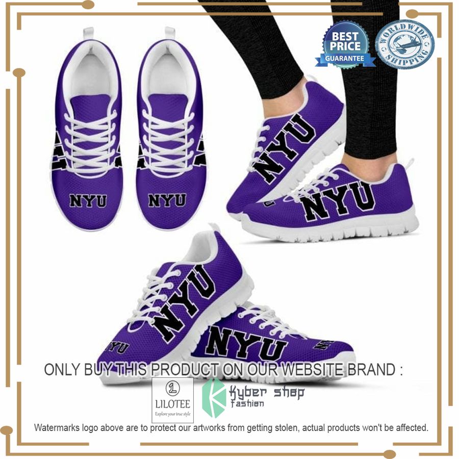 NCAA NYU Violets Sneaker Shoes - LIMITED EDITION 4