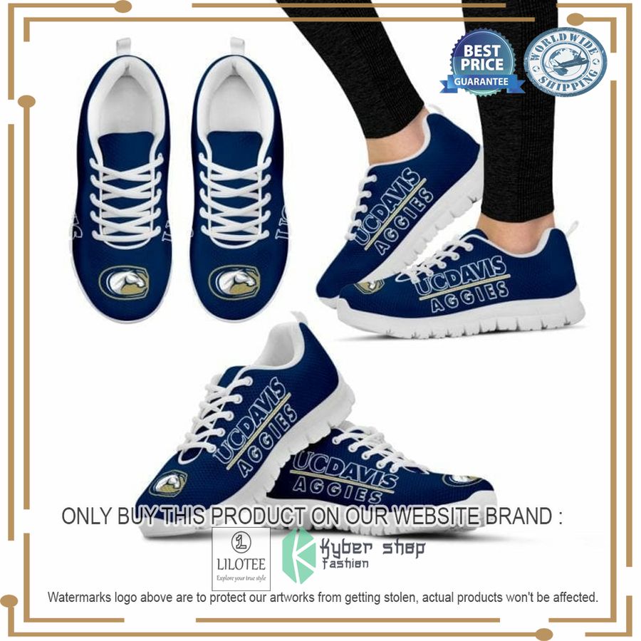 NCAA UC Davis Aggies Sneaker Shoes - LIMITED EDITION 5