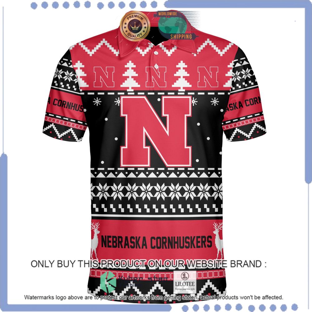 nebraska cornhuskers personalized sweater polo 1 31110