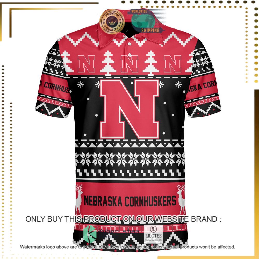 nebraska cornhuskers personalized sweater polo 1 69367