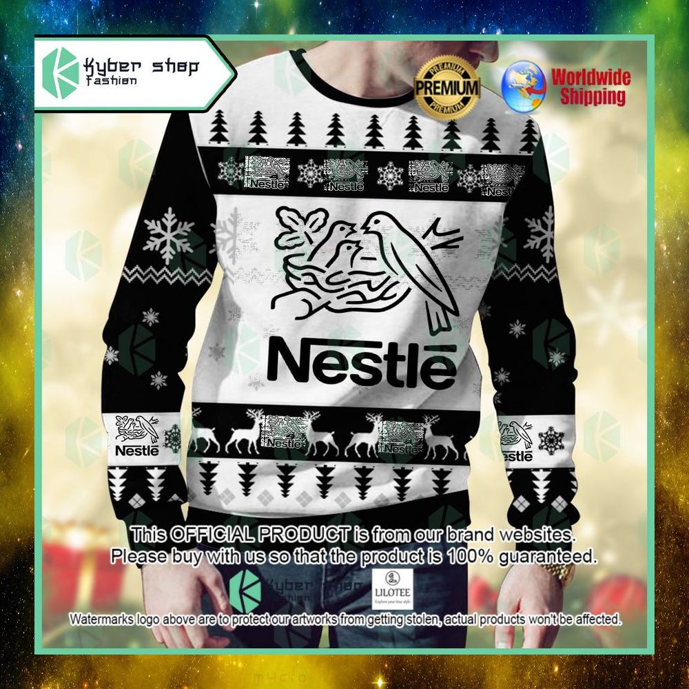 nestle custom name christmas sweater 1 979