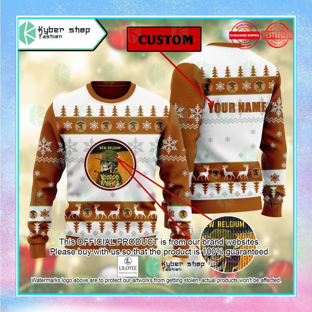 new belgium voodoo ranger rotating ipa series christmas sweater 1 127