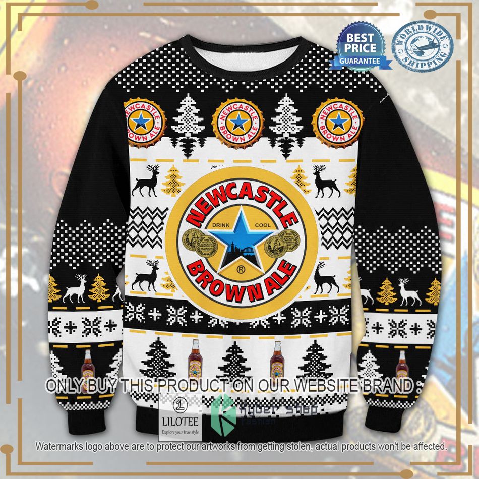 new castle brown ale ugly christmas sweater 1 49878