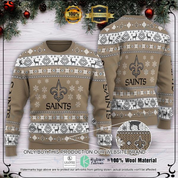 new orleans saints nfl woolen knitted sweater 1 88530
