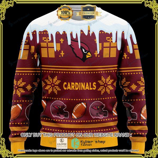nfl arizona cardinals personalized woolen knitted sweater 1 40900