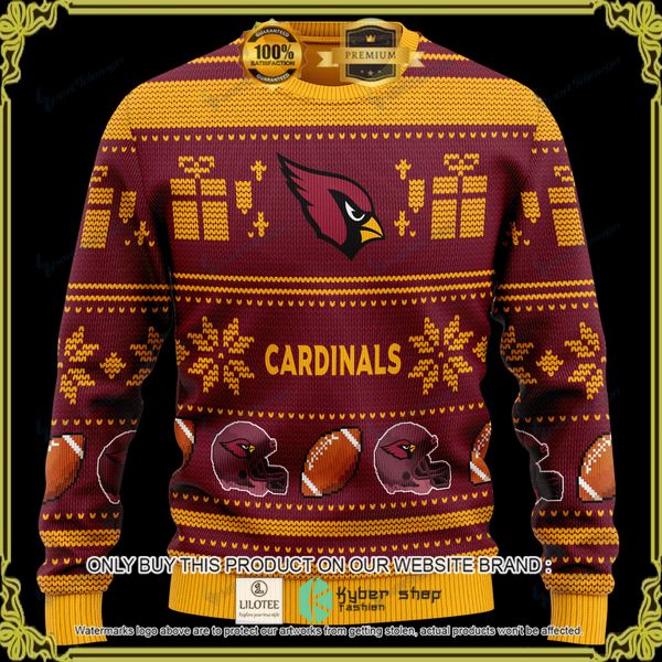 nfl arizona cardinals teampersonalized woolen knitted sweater 1 82492
