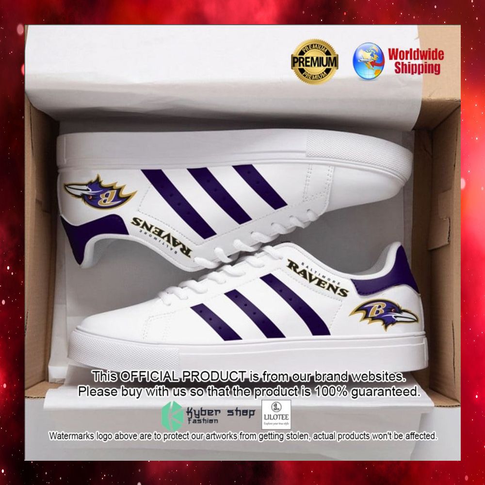 nfl baltimore ravens stan smith low top shoes 1 466
