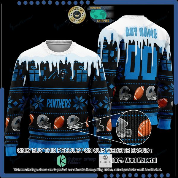 nfl carolina panthers personalized woolen knitted sweater 1 73410