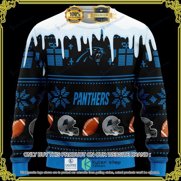 nfl carolina panthers personalized woolen knitted sweater 1 85180
