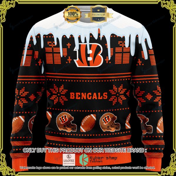 nfl cincinnati bengals personalized woolen knitted sweater 1 5166