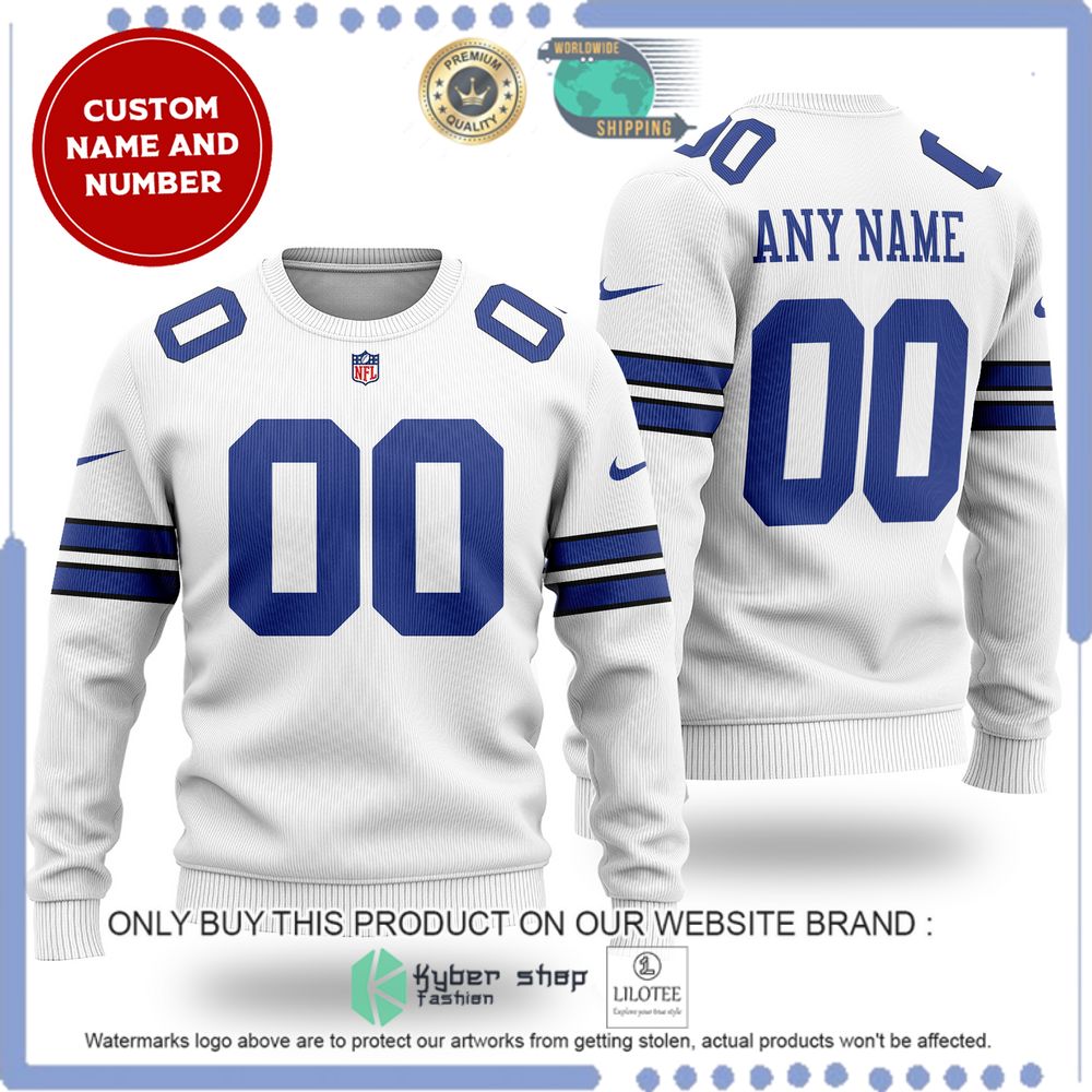 nfl dallas cowboys personalized christmas sweater 1 3681