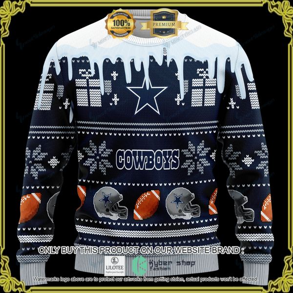 nfl dallas cowboys personalized woolen knitted sweater 1 34326