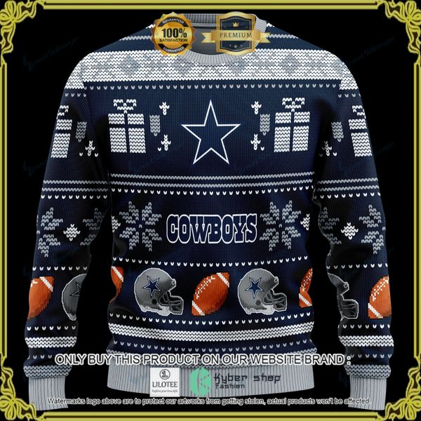 nfl dallas cowboys team personalized woolen knitted sweater 1 41185