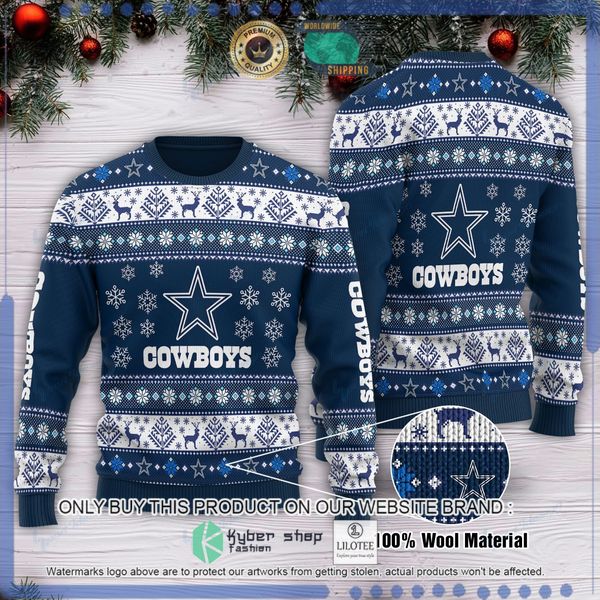 nfl dallas cowboys woolen knitted sweater 1 80217