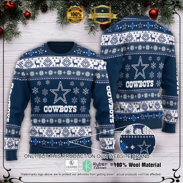 nfl dallas cowboys woolen knitted sweater 1 92342