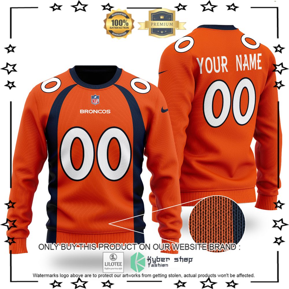 nfl denver broncos personalized wool sweater 1 40914