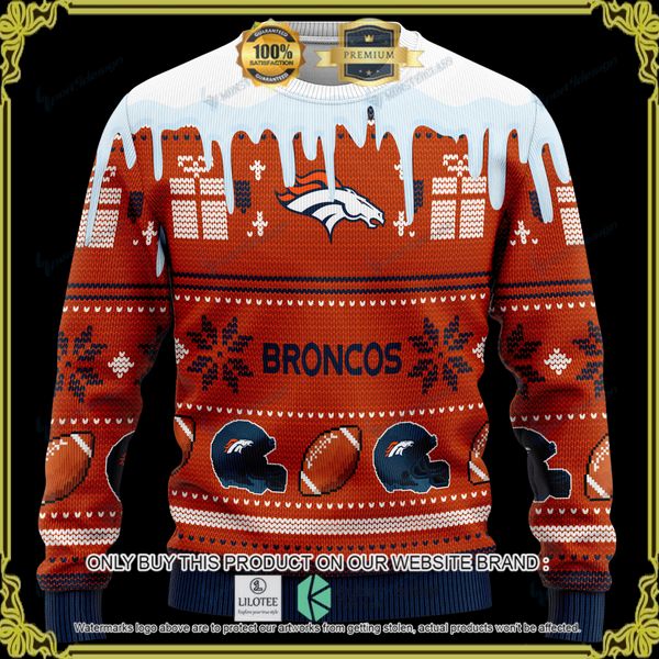 nfl denver broncos personalized woolen knitted sweater 1 3808