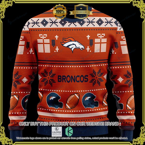 nfl denver broncos team personalized woolen knitted sweater 1 47065