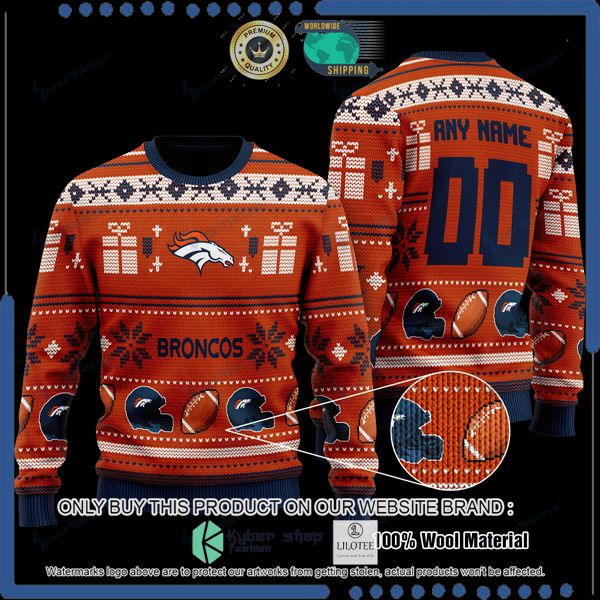 nfl denver broncos team personalized woolen knitted sweater 1 98011