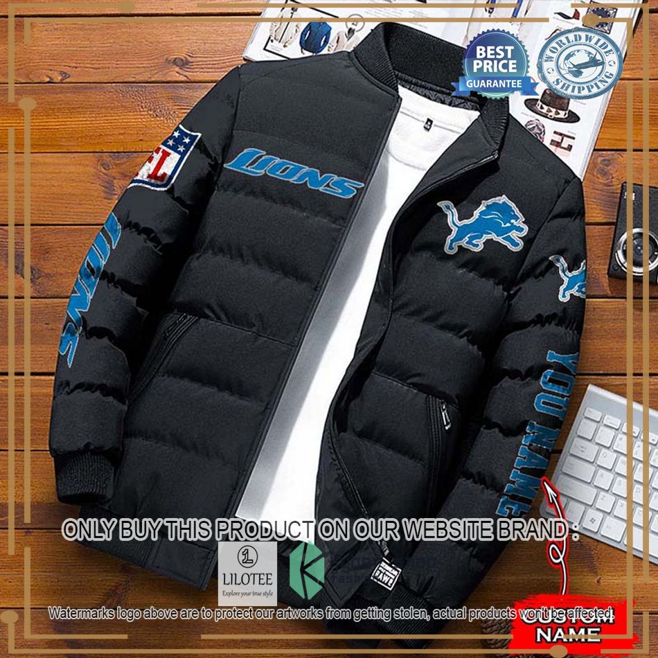 nfl detroit lions custom name down jacket 1 94826