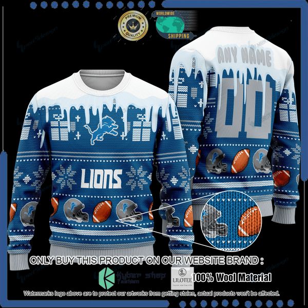 nfl detroit lions personalized woolen knitted sweater 1 15188