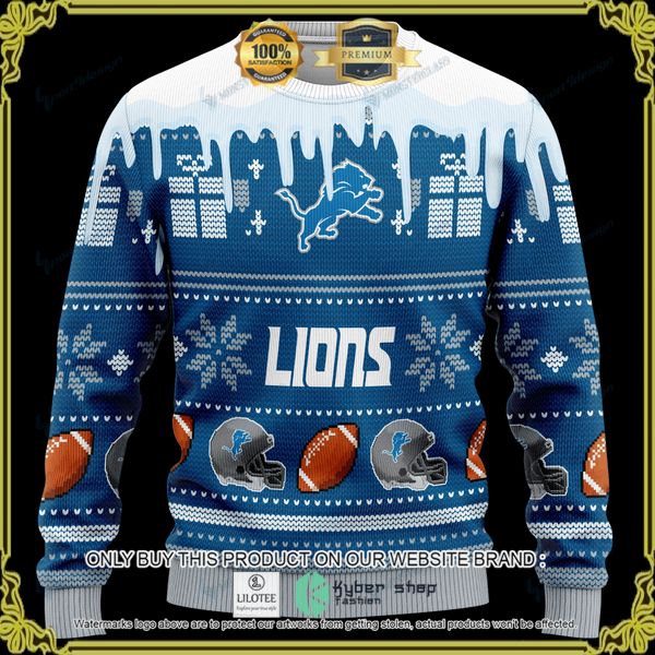 nfl detroit lions personalized woolen knitted sweater 1 46515