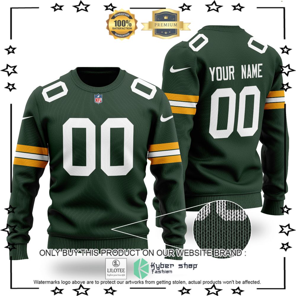 nfl green bay packers personalized wool sweater 1 15167