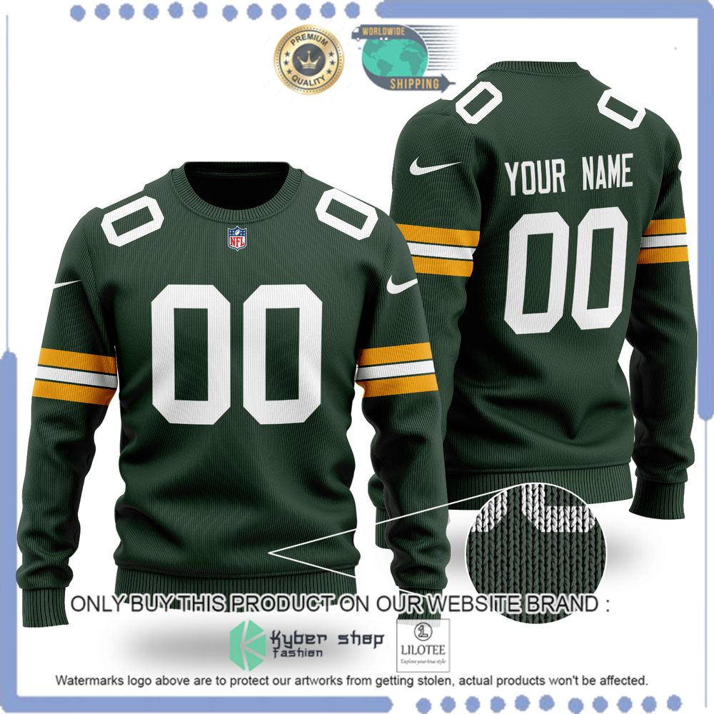 nfl green bay packers personalized wool sweater 1 280