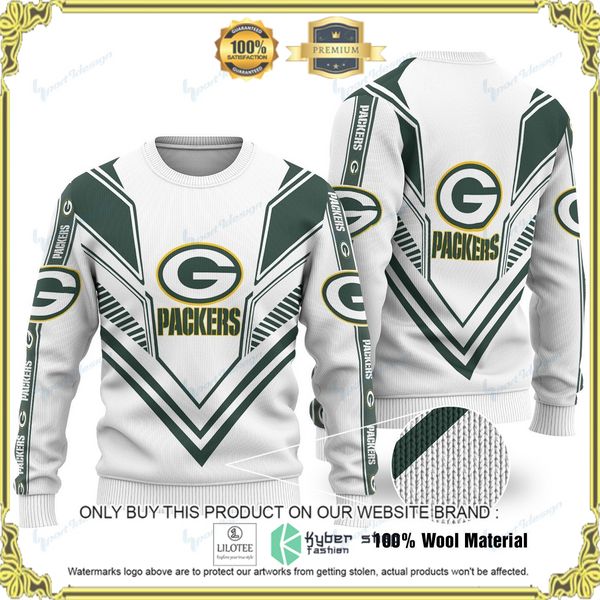 nfl green bay packers woolen knitted sweater 1 73678