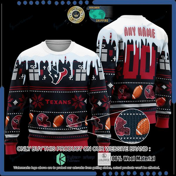 nfl houston texans personalized woolen knitted sweater 1 30674