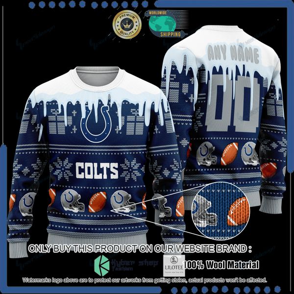 nfl indianapolis colts personalized woolen knitted sweater 1 27228